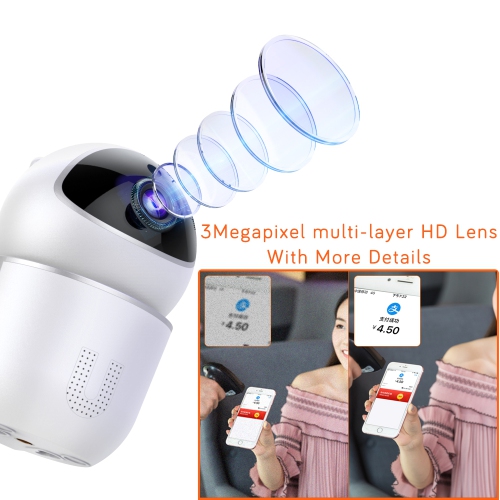 SELIN Security Camera Wireless Full HD 1080P WiFi Home Dome Surveillance Cameras Two-Way Audio Motion Detection Night Vision Pan/Tilt/Zoom for