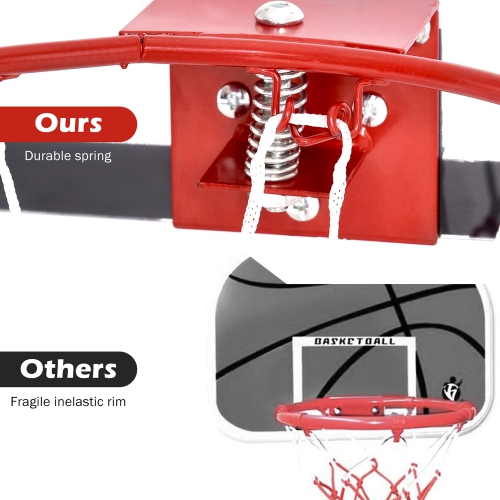 Over-The-Door Mini Basketball Hoop Includes Basketball & Hand Pump 2 Nets  Indoor Sports