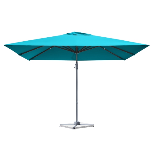 Costway 10x10 ft Patio Offset Cantilever Umbrella Aluminum 360° Rotation Tilt