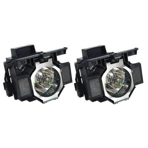 Jaspertronics™ Original Lamp & Housing TwinPack for the Epson EB-Z8455WU Projector - 1 Year Warranty