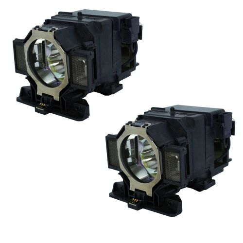 Jaspertronics™ Original Lamp & Housing TwinPack for the Epson EB-Z8455WU Projector - 1 Year Warranty
