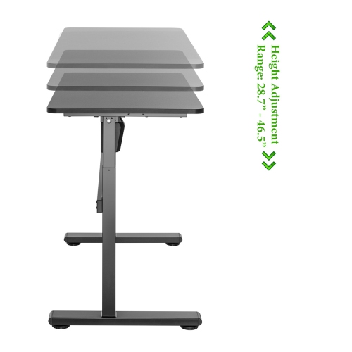 Boost Industries FS-OD465M 46" Motorized Height Adjustable Compact Office Desk with Bonus Mouse Pad