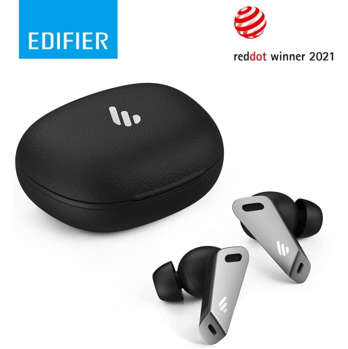 Écouteurs boutons 100 % sans fil NB2 Pro d’Edifier - 6 micros - suppression du bruit - Écouteurs Bluetooth - USB-C - Noir