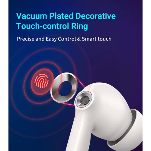 Hecate GM3 True Wireless Earbuds -60ms Low Latency - PixArt Bluetooth 5.0 Auto Pairing - IP55 Water Proof-Touch Enabled-White