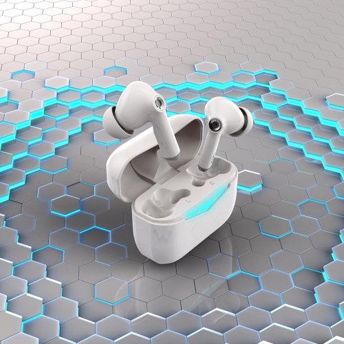 Hecate GM3 True Wireless Earbuds -60ms Low Latency - PixArt Bluetooth 5.0 Auto Pairing - IP55 Water Proof-Touch Enabled-White