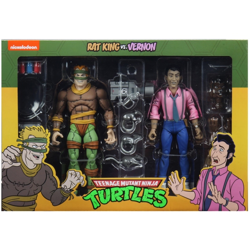 TMNT  Teenage Mutant Ninja Turtles Cartoon Series 7 Inch Action Figure 2-Pack Exclusive - Rat King & Vernon