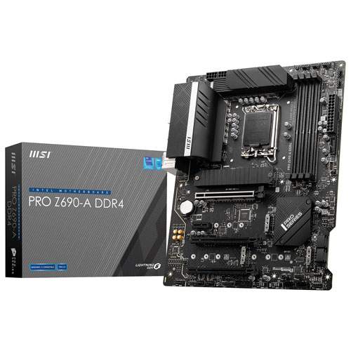 MSI PRO Z690-A DDR4 ATX LGA 1700 DDR4 Motherboard for 12th Gen Intel CPUs