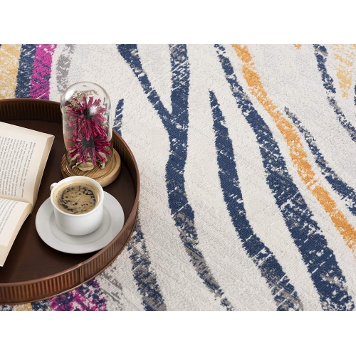 Tapis chemin de table camouflage bleu et or 10 pi