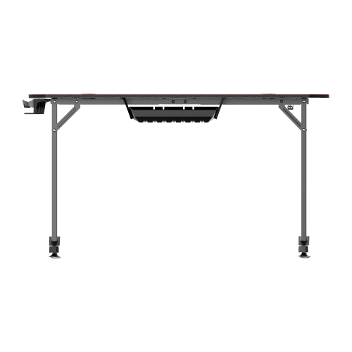Bureau de jeu ergonomique en forme de T pour PC de 55 po, bureau d'ordinateur de bureau avec tapis de souris à couverture complète et plateau