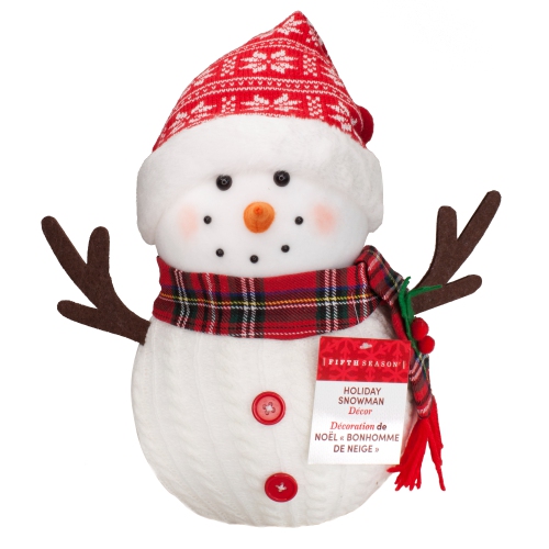 FIFTH SEASON  13.7" Tabletop Decorative Snowman