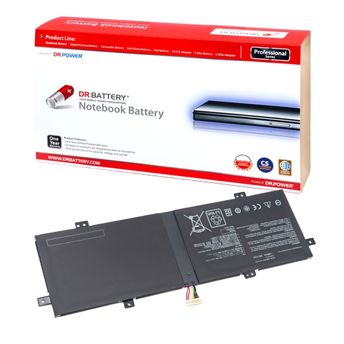 DR. BATTERY - Replacement for Asus VivoBook S14 S431FA / S14 S431FL / C21N1833 / C21PTJH / 0B200-03340000 / 2ICP5 / 74 / 110 [7.7V / 6100mAh / 47Wh]