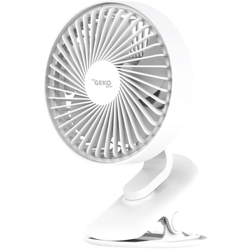 myGEKOgear Cyclone Battery Powered Portable Clip Fan with LED Light