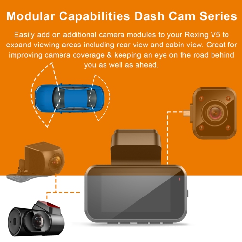 Rexing Rear View Camera for V5 Premium 4K Modular Dash Cam