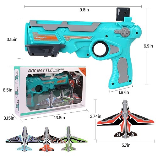 Jouet de lanceur automatique d'avion avec des avions de planeur de mousse de 4PCS pour des enfants