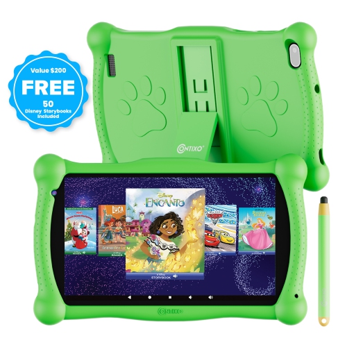 Tablette pour enfants Contixo V10, HD de 7&nbsp;po, Wi-Fi, applications éducatives préinstallées, contrôle parental - Android 11, 16&nbsp;Go, tablett