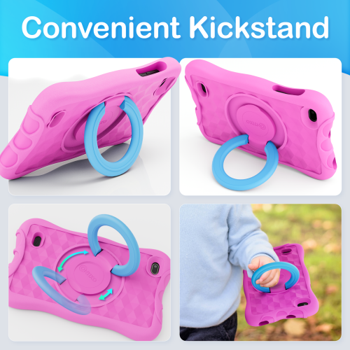 Contixo Kids Tablet V10+, 7-inch HD, ages 3-7, Toddler Tablet with Camera, Parental Control, Android 10, 32GB, WiFi-pink