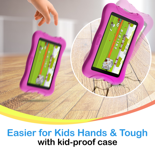 Contixo Kids Tablet V10+, 7-inch HD, ages 3-7, Toddler Tablet with Camera, Parental Control, Android 10, 32GB, WiFi-pink