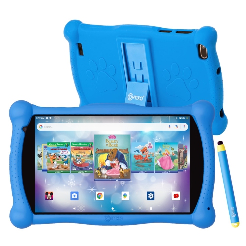 Contixo Kids Learning Tablet 7-inch IPS HD Display, WiFi, Android, 2GB RAM  16GB ROM Educator Approved Academy V10 Blue