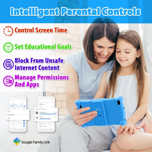 Contixo Kids 7" Tablet V10, Ages 3-7, Toddler Tablet with Camera, Parental Control -32GB, Learning Tablet for Children with Teacher's Approved Apps,