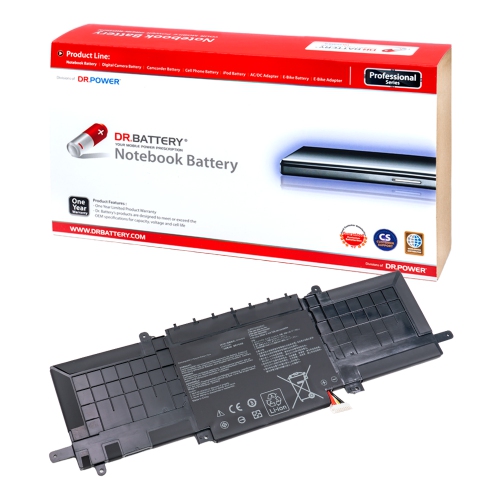 DR. BATTERY - Replacement for Asus ZenBook 13 13 UX334FLC / U3300FN / 13 UX333 / 13 UX333F / 0B200-03150000 / C31N1815 [11.55V / 4335mAh / 50Wh] ***