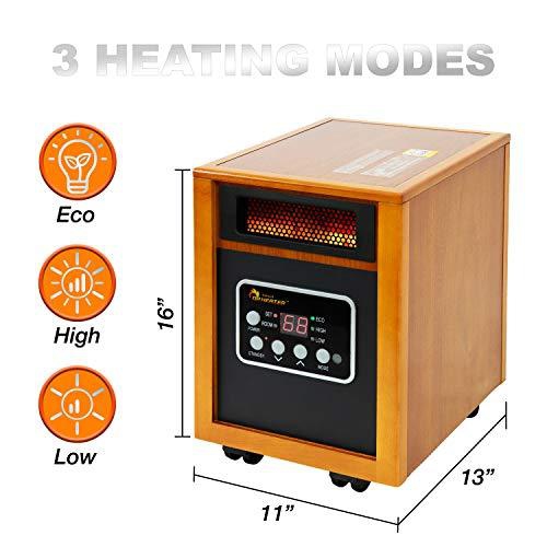 Dr Infrared Heater, DR968 Quartz Plus PTC Infrared Portable Space Heater