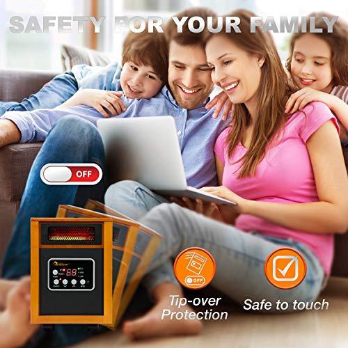 Dr Infrared Heater, DR968 Quartz Plus PTC Infrared Portable Space Heater