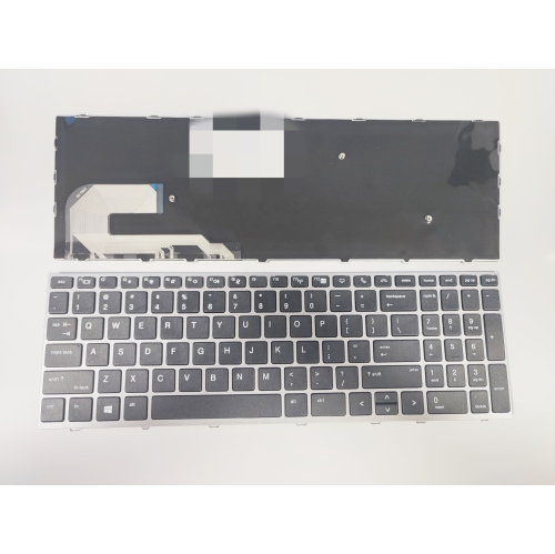 LIXSUNTEK Replacement Keyboard for HP EliteBook 750 G5 755 G5 850 G5 855 G5 750 G6 755 G6 850 G6 855 G6 ZBook 15u G5 with Silver Frame Non Backlit US