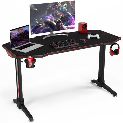 Gaming Desk T Shaped Computer, Best Led Lights For Computer Desk