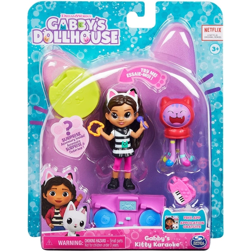 Gabby's Dollhouse Mini-figurine surprise et accessoire socle (plusieurs  modèles