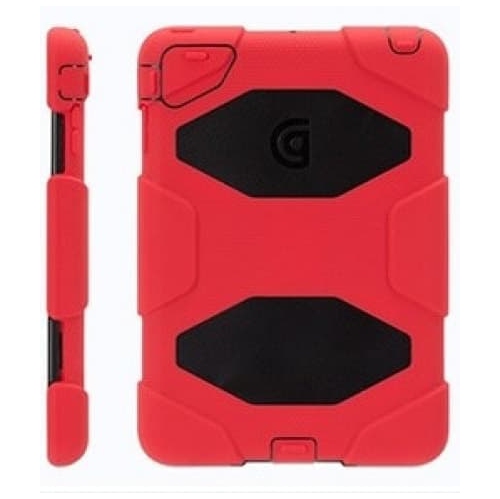 GLOW ACCESSORIES  Apple Ipad 8Th & 9Th Gen (10.2") Rugged Case | Anti Shock| Built In Screen Protector| With Apple Pencil Holder| In Red
