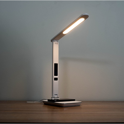 Theralite Radiance Light Therapy Desk Lamp with Wireless Charging Pad & USB Port