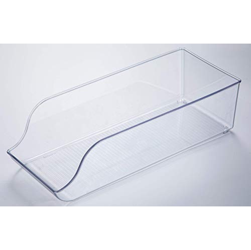 JINAMART Refrigerator Organizer Bin Pop Soda Can Beverage Holder for Fridge, Kitchen, Countertops, Cabinets, Clear Plastic Can Dispenser and Canned