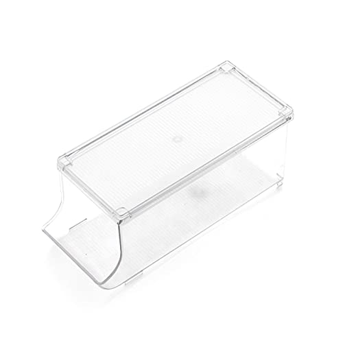 JINAMART Refrigerator Organizer Bin Pop Soda Can Beverage Holder for Fridge, Kitchen, Countertops, Cabinets, Clear Plastic Can Dispenser and Canned