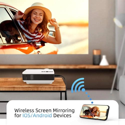 Ensemble avec mini projecteur sans fil natif 720P Leisure 3&nbsp;W PRO de Vankyo avec trépied