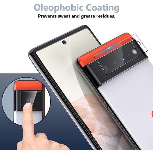 KeeGuard Screen Protector for Google Pixel 6 Pro Tempered Glass, [Bubble Free] [9H Hardness] [Full Coverage Curved ], Tempered Glass Film for Google