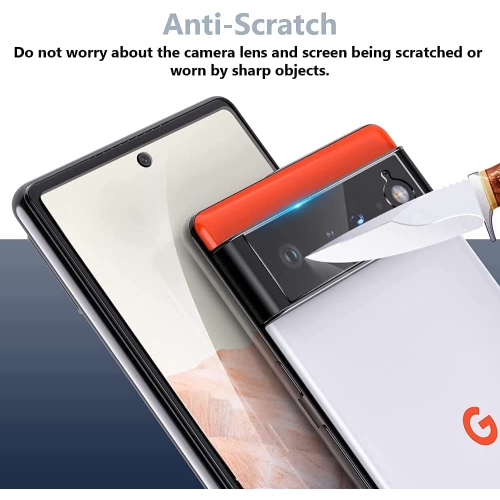 KeeGuard Screen Protector for Google Pixel 6 Pro Tempered Glass, [Bubble Free] [9H Hardness] [Full Coverage Curved ], Tempered Glass Film for Google