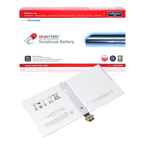 DR. BATTERY - Replacement for Microsoft Surface Pro 4 / Pro 4 12.3" / Pro 4 1724 / DYNR01 / G3HTA027H [7.5V / 5087mAh / 38.2Wh] ***Free Shipping***