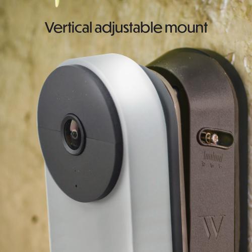 Wasserstein Vertical Adjustable Mount For Google Nest Doorbell - Made for Google Nest