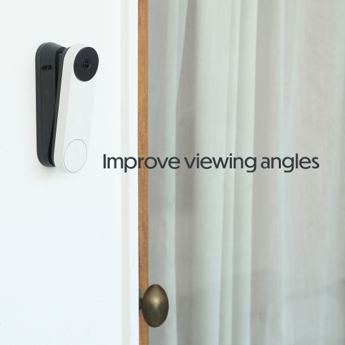 Wasserstein Vertical Adjustable Mount For Google Nest Doorbell - Made for Google Nest
