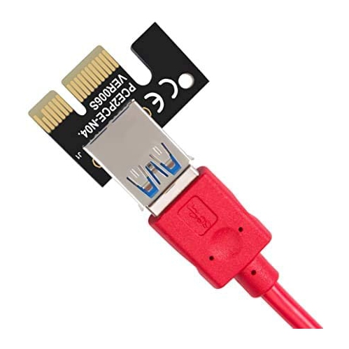 CONVERTISSEUR USB PCIE VER009S. 1x à 16x. Carte graphique Etherium altcoin