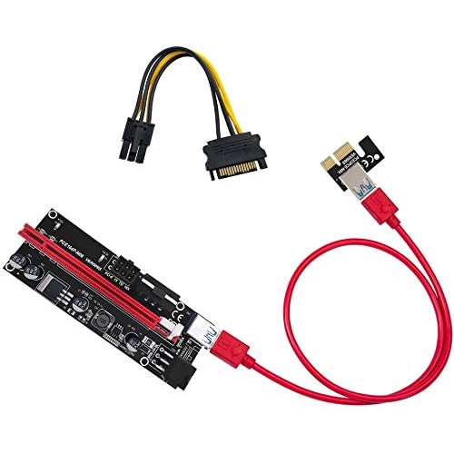 Image 1 of 7.. VER009S PCIE USB Riser. 1x to 16X. Mining Etherium altcoin GPU Card