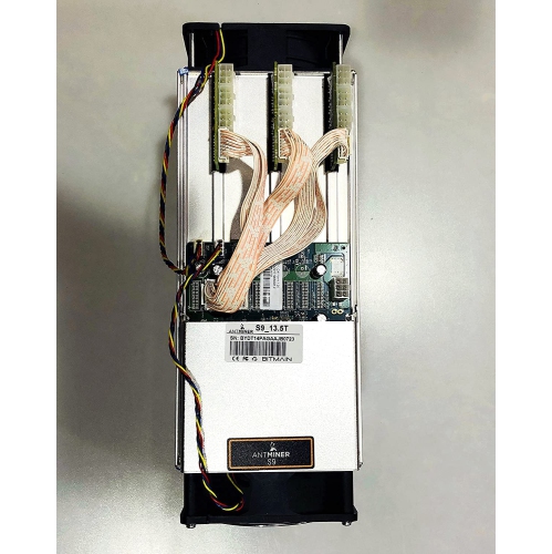 Refurbished - Bitmain Antminer S9 Bitcoin Miner, 0.098 J/GH Power Efficiency, 13.5TH/s (GENERIC PSU INCLUDED)