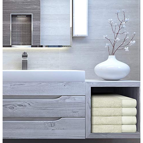 JINAMART Luxury Soft Bath Towels Set 650 GSM | 100% Cotton Large Bathroom Towels Maximum Softness & Highly Absorbent Quick Dry | Gym Towels |