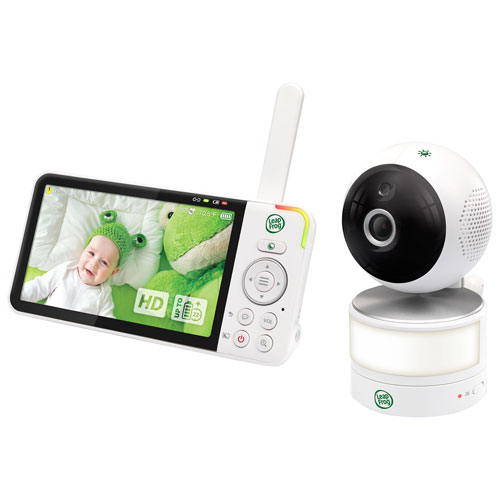 LeapFrog 5" Video Baby Monitor w/ Colour Night Vision, Zoom/Pan/Tilt, & 2-Way Audio