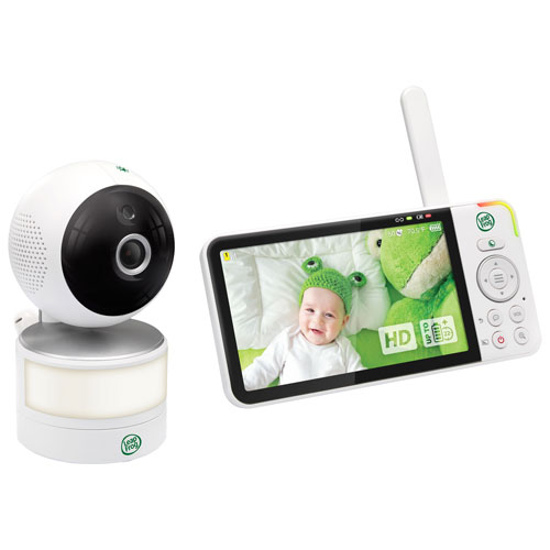LeapFrog 5" Video Baby Monitor w/ Colour Night Vision, Zoom/Pan/Tilt, & 2-Way Audio