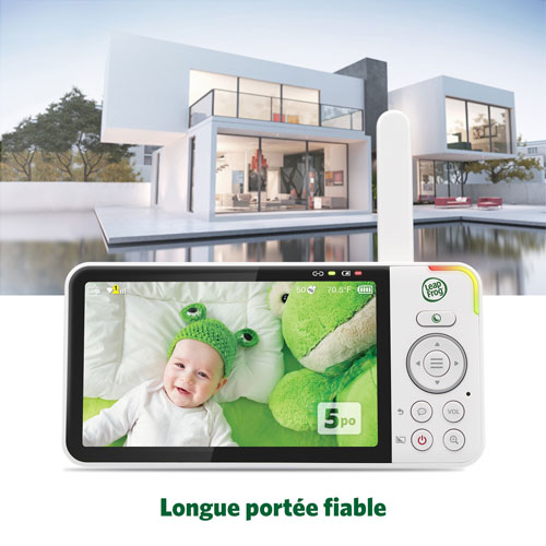LeapFrog 5" Video Baby Monitor w/ Colour Night Vision, Zoom/Pan/Tilt, & 2-Way Audio