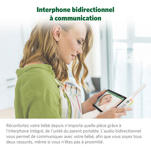 LeapFrog 5" Video Baby Monitor w/ Colour Night Vision, Zoom/Pan/Tilt, & 2-Way Audio