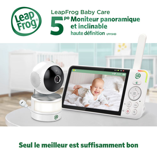 LeapFrog 5" Video Baby Monitor w/ Colour Night Vision, Zoom/Pan/Tilt, & 2-Way Audio