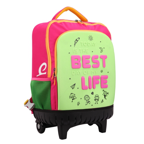 TROCHI-BESTLIFE SCHOOL TROLLEY BACKPACK GARDEN COLLECTION 02