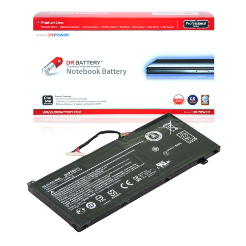 DR. BATTERY - Replacement for Acer Aspire V15 VN7-592G / VN7-791 / VN7-791G / VN7-571 / KT0030G001 / 3ICP7 / 61 / 80 / AC14A8L [11.4V / 4465mAh / 51W